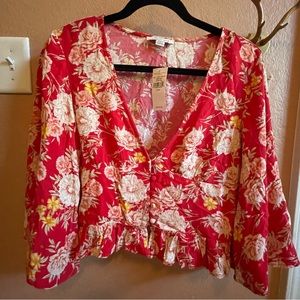 American Eagle Flowy Blouse